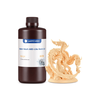 Anycubic Suda Yıkanabilir (Water Wash) ABS Like 3.0 Bej Reçine 1 Kg