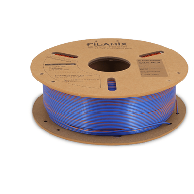 Filamix PLA Silk Mystıc Mavi-Yeşil-Turuncu Filament 1.75mm 1 Kg
