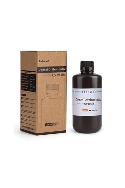 ELEGOO Dental Ortodontik UV Turuncu Reçine 0.5 Kg
