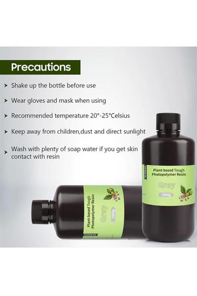 ELEGOO Plant-Based (Bitki Bazlı) Gri Reçine 1 Kg