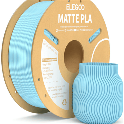 ELEGOO PLA Matte Ice Blue Filament 1.75mm 1kg
