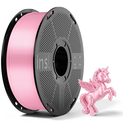 Inslogic PLA Silk Pembe Filament 1.75mm 1kg