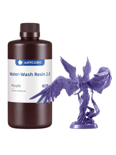 Anycubic Suda Yıkanabilir (Water Wash) 2.0 Mor Reçine 1 Kg