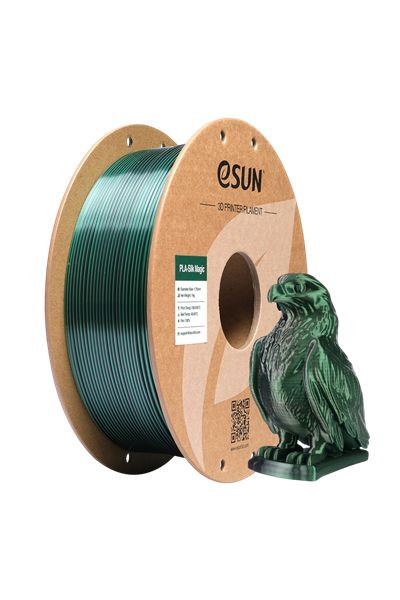 eSun PLA-Silk Magic Siyah Yeşil Filament 1.75mm 1 Kg