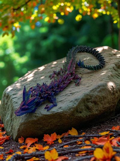 Small Kristal Ejderha - Mavi - Kırmızı - Yeşil