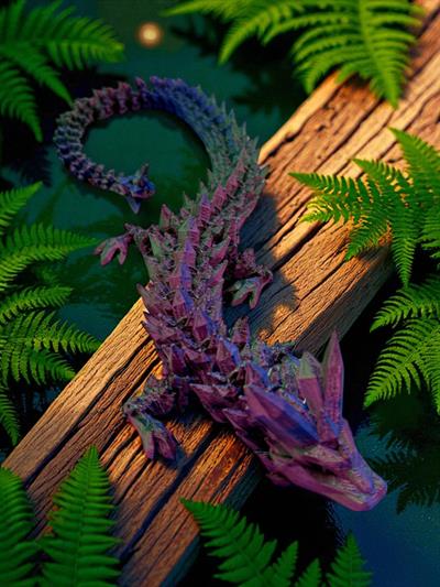 Small Kristal Ejderha - Mavi - Kırmızı - Yeşil