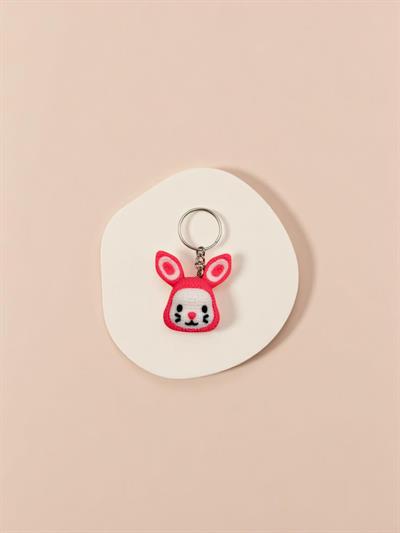 Tavşan Anahtarlık - Pembe