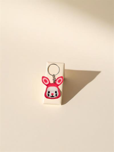 Tavşan Anahtarlık - Pembe