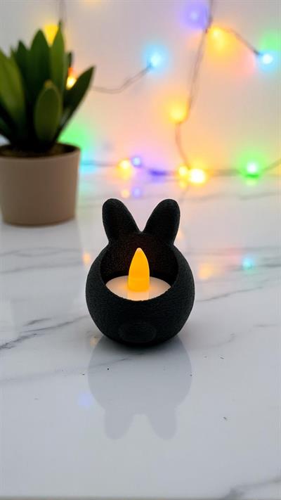 Tavşan Mumluk Siyah