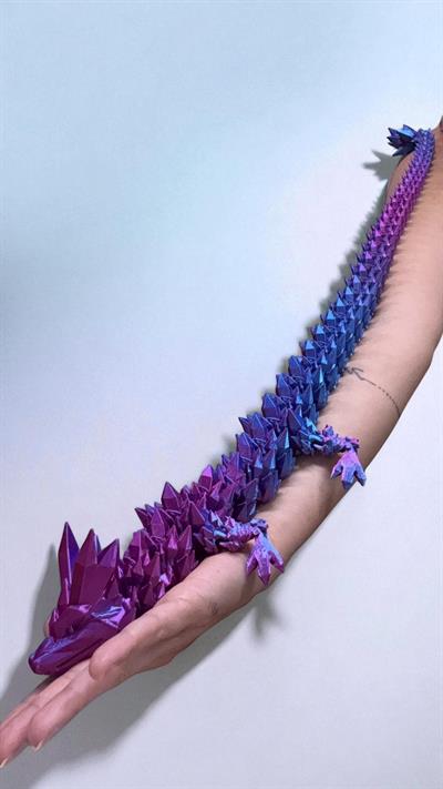 XXL Kristal Ejderha- Mavi-Mor