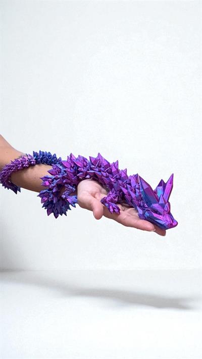 XXL Kristal Ejderha- Mavi-Mor