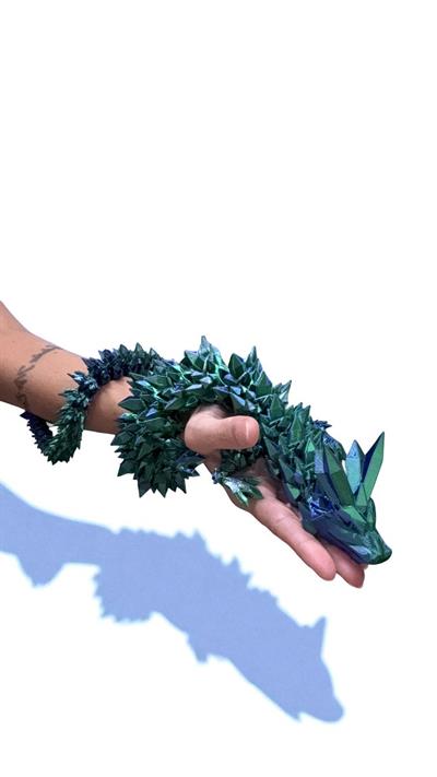 XXL Kristal Ejderha - Mavi- Yeşil