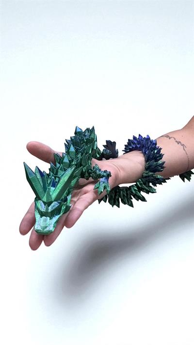 XXL Kristal Ejderha - Mavi- Yeşil