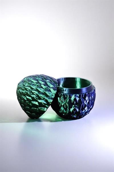 Kristal Ejderha Yumurtası - Yeşil-Mavi