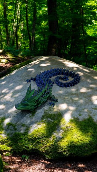 Small Kristal Ejderha - Mavi-Yeşil