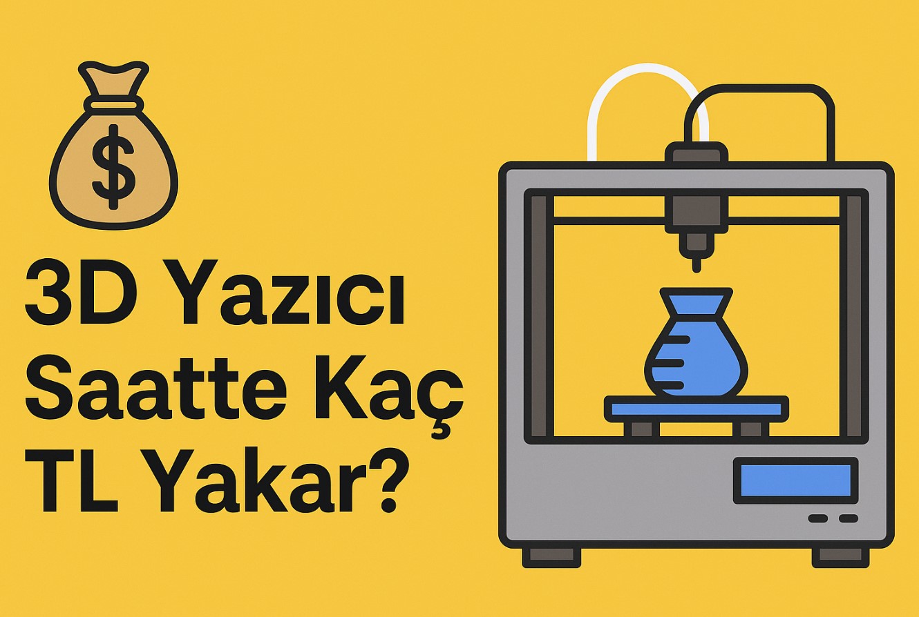 3D yazıcı saatte kaç TL yakar görseli