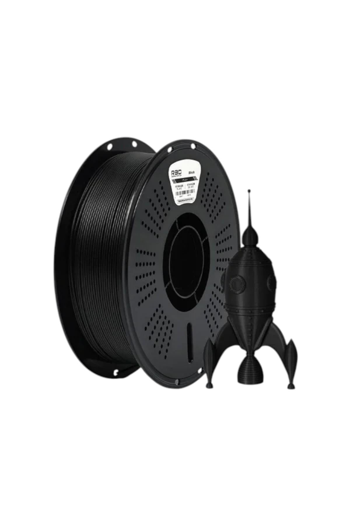 R3D PLA+ Siyah Filament 1.75 mm 1 kg makara