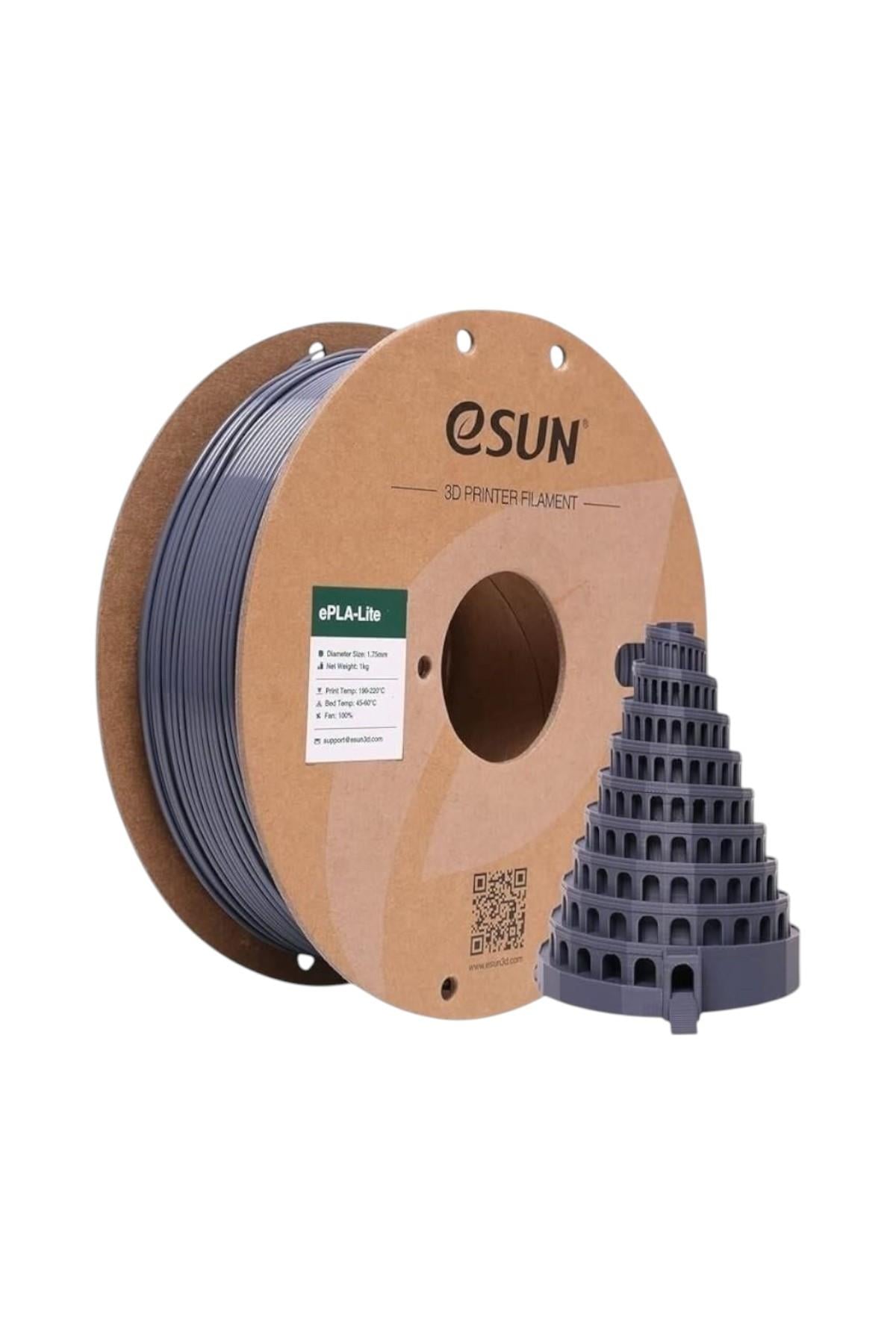 eSUN Matte PLA 1.75mm 1kg Gri