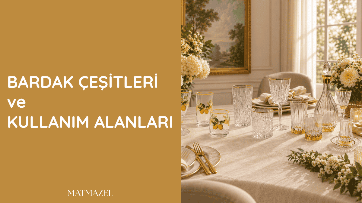 Farklı içecekler için bardak çeşitleri, özellikleri ve doğru kullanım alanları
