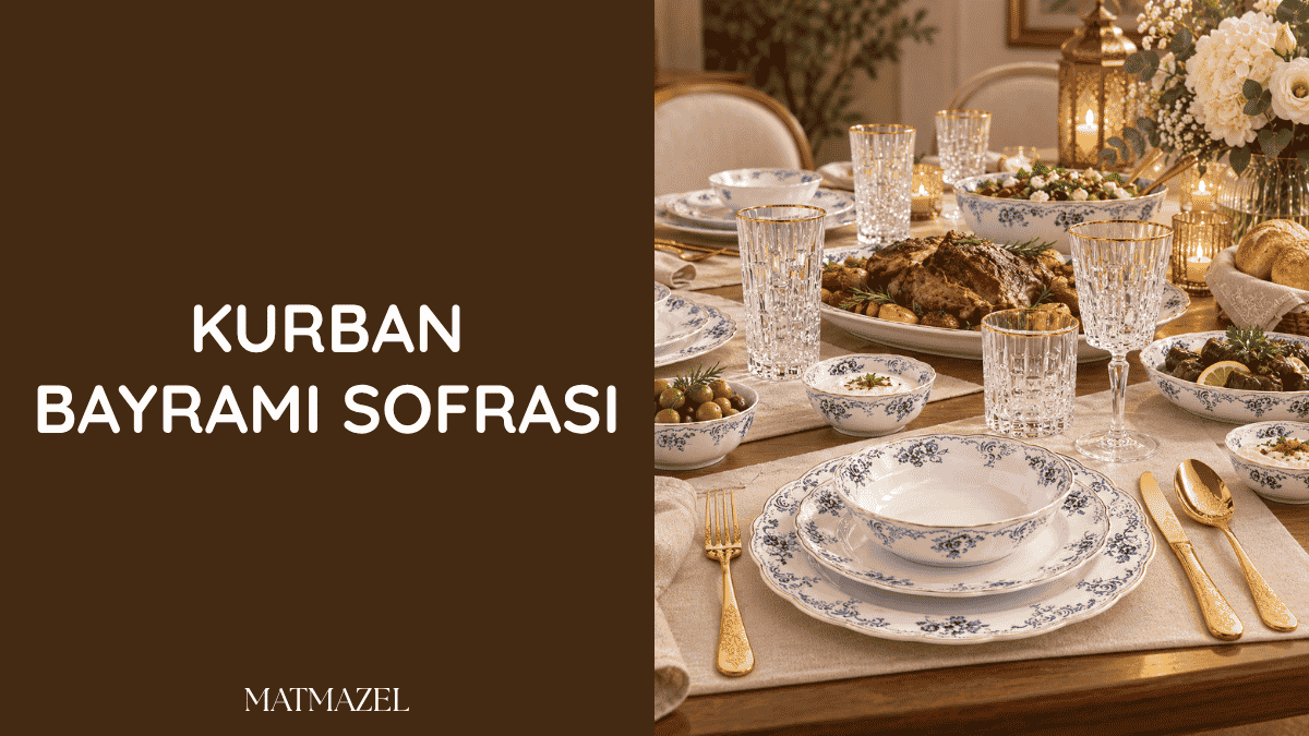 Bereketi ve sevgiyi paylaşmak için özenle hazırlanan şık Kurban Bayramı sofrası