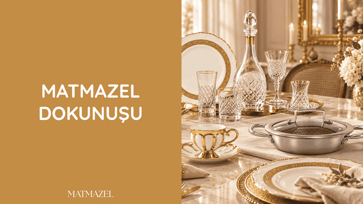 Matmazel dokunuşuyla hazırlanan zarif sofra sunumu ve şık ev dekorasyonu detayları