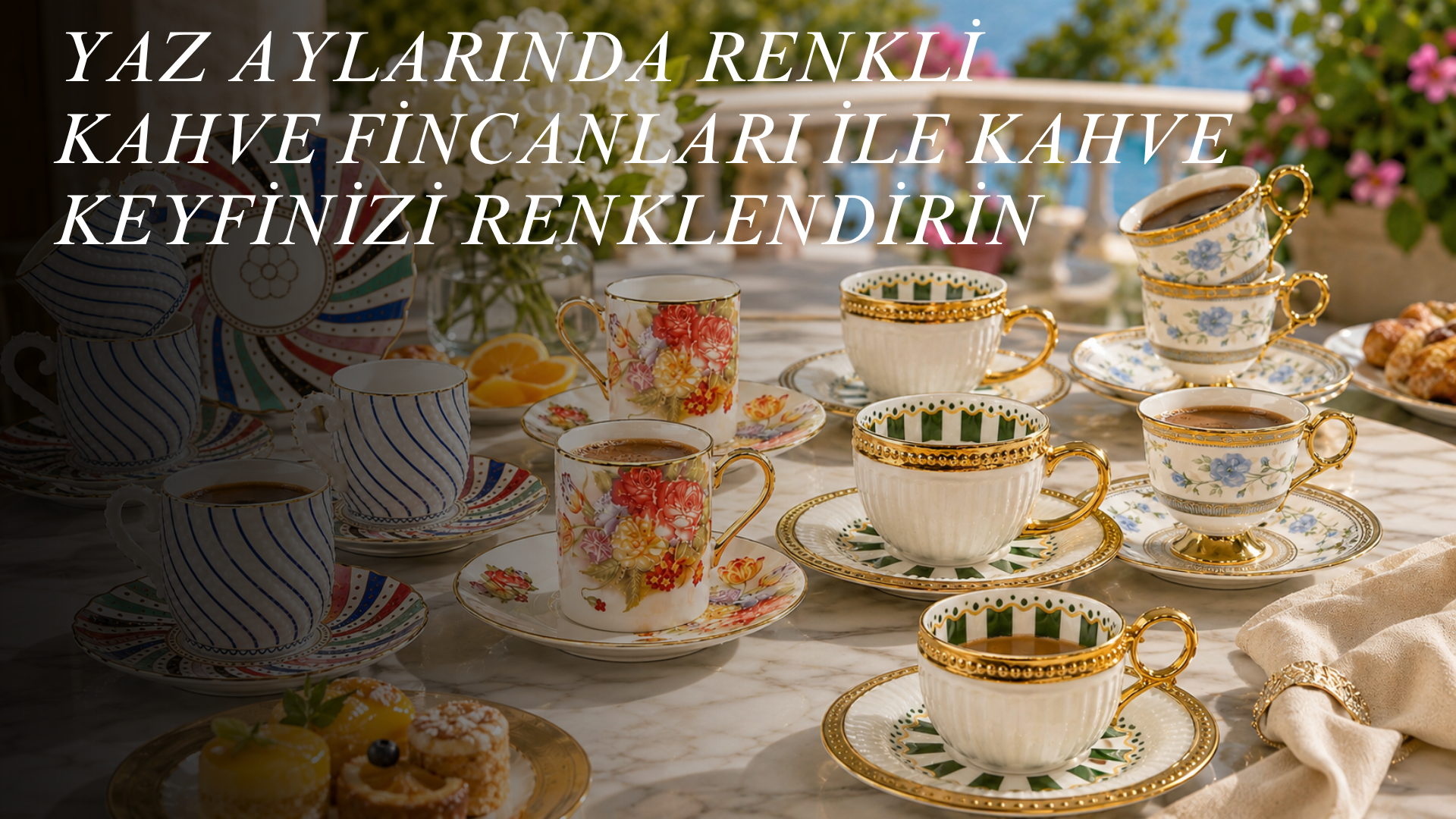 Yaz Aylarında Renkli Kahve Fincanları ile Kahve Keyfinizi Renklendirin