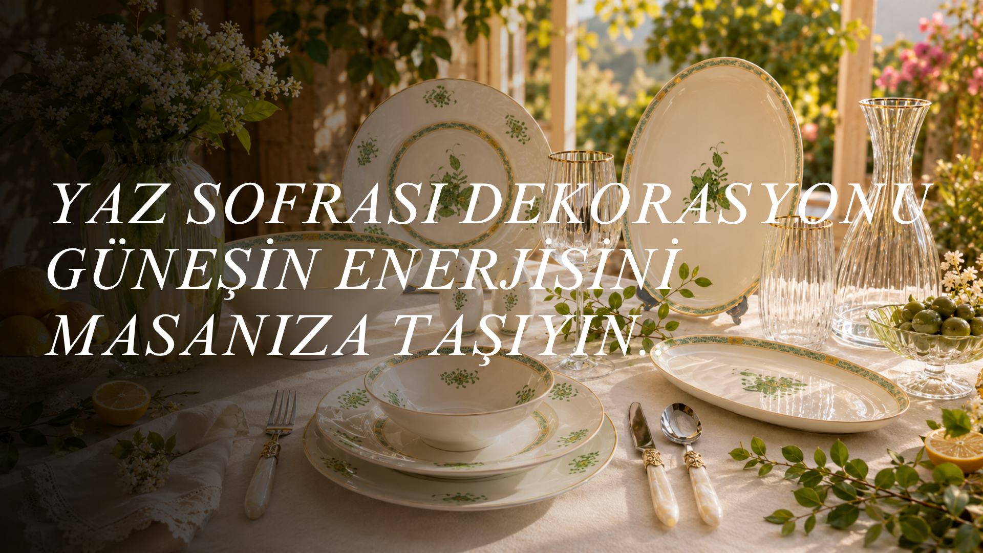 Yaz Sofrası Dekorasyonu: Güneşin Enerjisini Masanıza Taşıyın