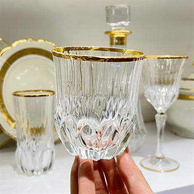 Adagio RCR Kristal Cam 37 Parça Bardak Takımı - Gold