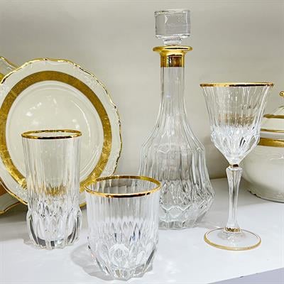Adagio RCR Kristal Cam 37 Parça Bardak Takımı - Gold