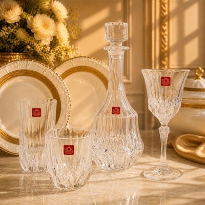 Adagio RCR Crystal Glass 37 Piece Wine Glass Set - Plain