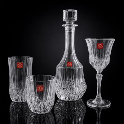 Adagio RCR Kristal Cam 37 Parça Bardak Takımı - Sade