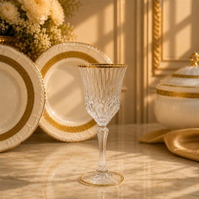 Adagio RCR Crystal Glass 37 Piece Glass Set - Gold