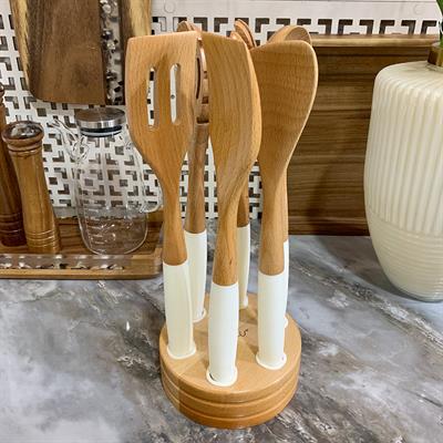 Albero 6 Lı Bambu Kepçe Seti