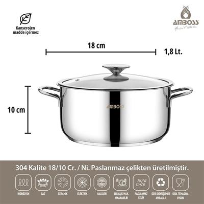 Amboss Cool 8 Parça Tencere Seti