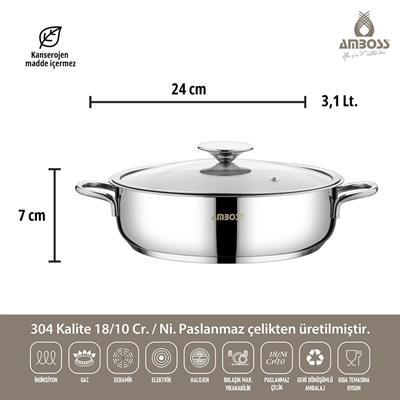 Amboss Cool 8 Parça Tencere Seti