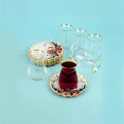 Anemon 28 Parça Pasta Çay İkram Seti