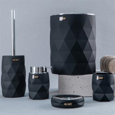 Aria Dimanond 5 Parça Banyo Seti - Siyah