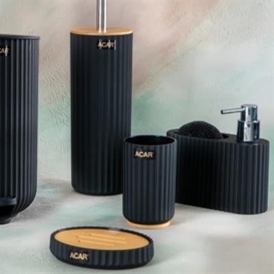 Aria Stria 5 Parça Banyo Seti - Siyah
