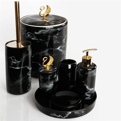 Arven 7 Parça Banyo Seti - Siyah