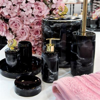 Arven 7 Parça Banyo Seti - Siyah