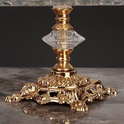 Arya Ayaklı Sunum Tabağı 19 cm - Gold