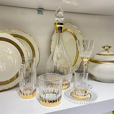 Atlanta Butik 61 Parça Bardak Takımı Gold