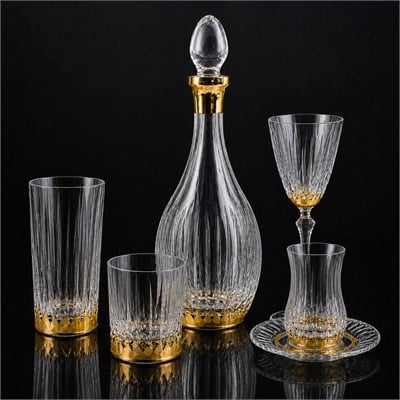 Atlanta Butik 61 Parça Bardak Takımı Gold