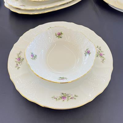 Bernadotte Czech Republic Garden 77 Parça Yemek Takımı Gold