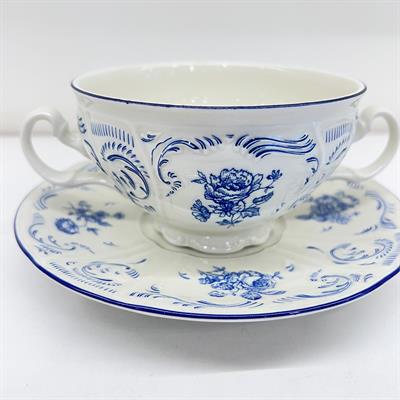 Bernadotte Cobalt Porcelain 6 Piece Serving Bowl