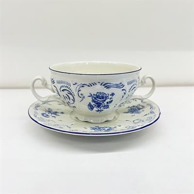 Bernadotte Cobalt Porcelain 6 Piece Serving Bowl