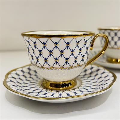 Blue 2 Li Kahve Fincan Takımı