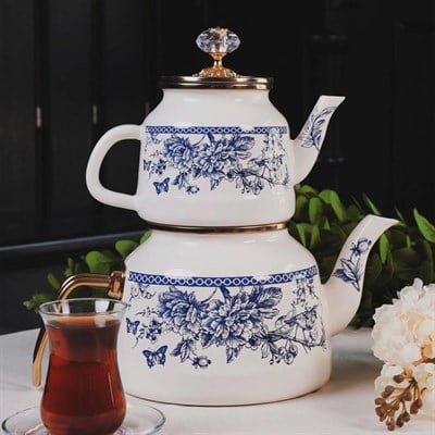 Blue Life Emaye Çaydanlık
