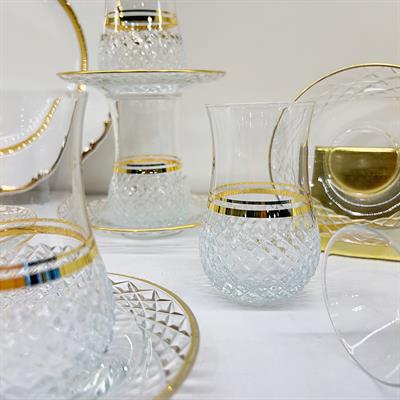 Bohem 6 Lı Çay Seti Gold