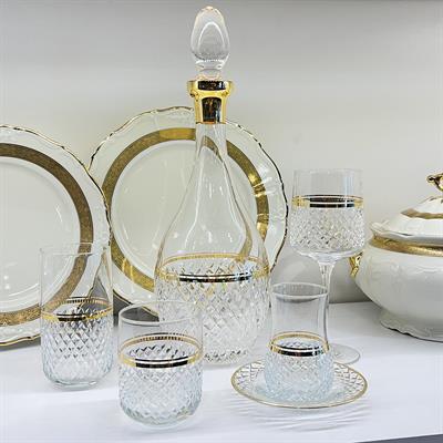 Bohem 61 Parça Bardak Takımı Gold